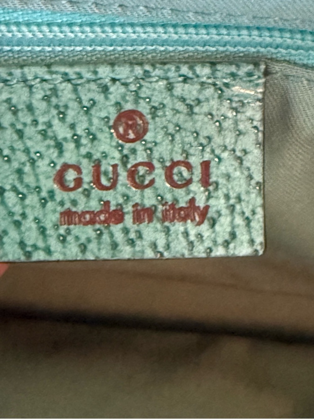 GUCCI TURQUOISE TOTE DESIGNED BY TOM FORD - Picture 9 of 16